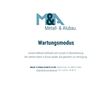 Tablet Screenshot of metall-und-alubau.de